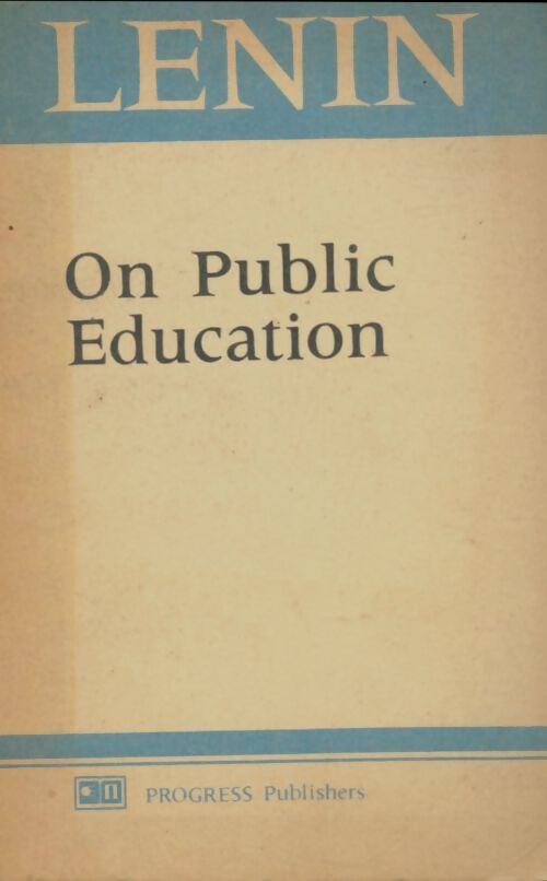 Livrenpoche : On public education  - Lénine - Livre