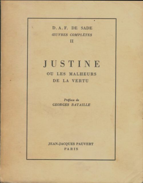 Livrenpoche : Justine ou les malheurs de la vertu - D.A.F. Marquis De Sade - Livre
