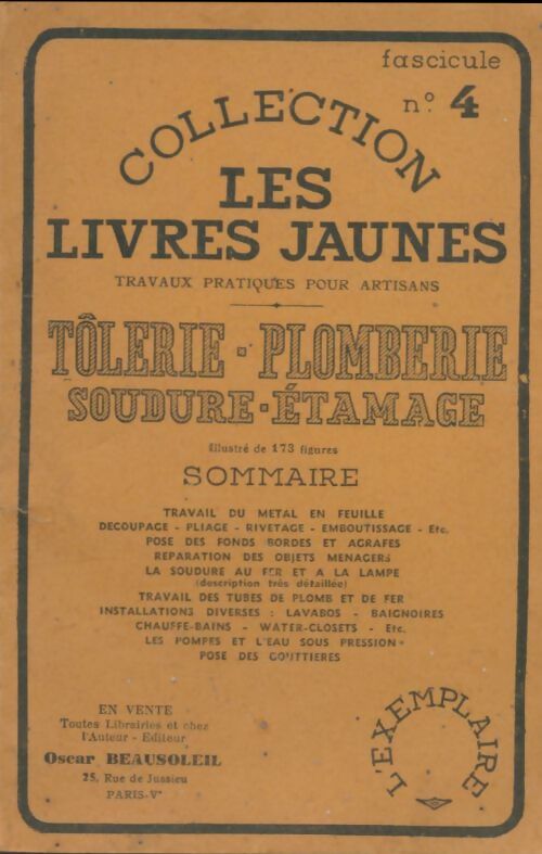 Livrenpoche : Tôlerie, plomberie, soudure, étamage - Collectif - Livre