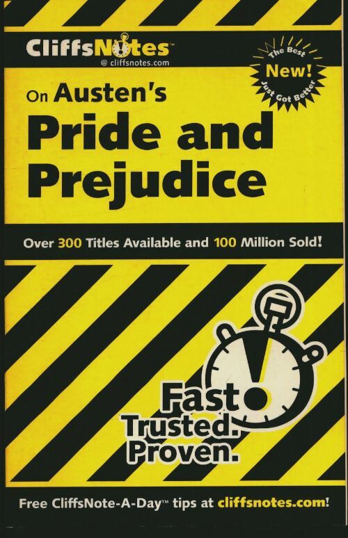 Livrenpoche : Cliffsnotes on austen's pride and prejudice - Marie Kalil - Livre