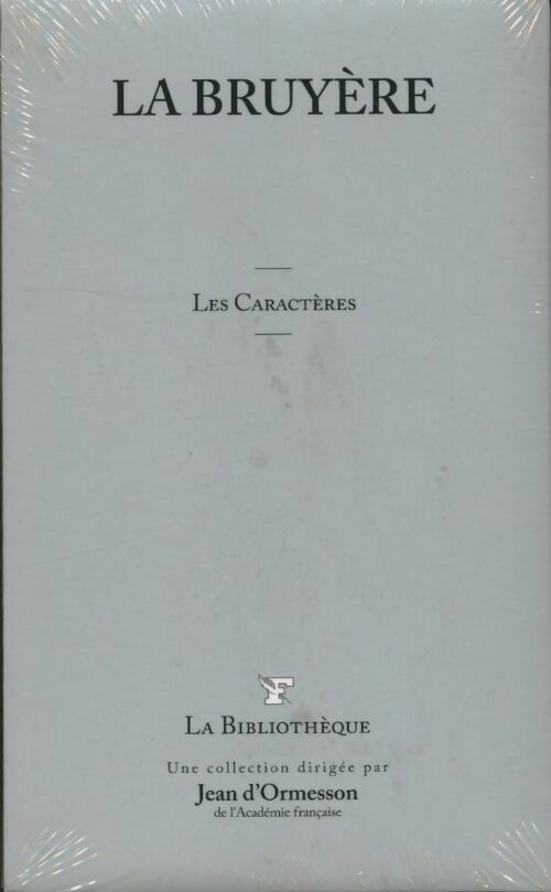 Livrenpoche : Les caractères - Jean De la Bruyère - Livre