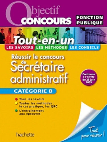 Livrenpoche : Tout-en-un - secrétaire administratif catégorie b - ed. 2010 - Christelle Martin-lacroux - Livre