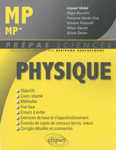 Livrenpoche : Physique mp-mp* - Lionel Vidal - Livre
