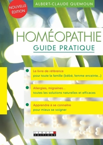 Livrenpoche : Homéopathie - guide pratique - Albert-Claude Quemoun - Livre