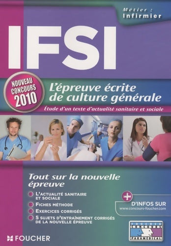 Livrenpoche : IFSI l'épreuve écrite de culture générale nouveau concours 2010 - Marie Péan - Livre