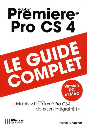 Livrenpoche : Pemiere pro cs4 - Franck Chopinet - Livre