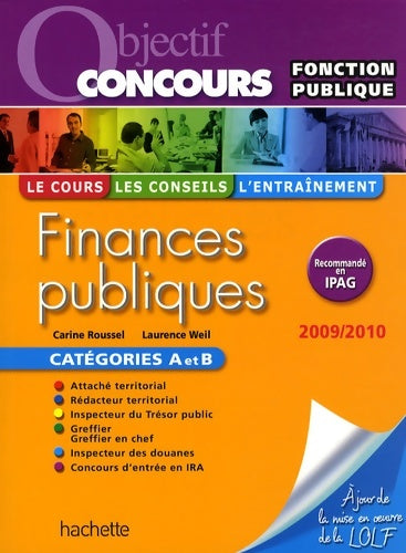 Livrenpoche : Finances publiques 2009 2010 - catégories a et b - Jean-Marc Maillot - Livre