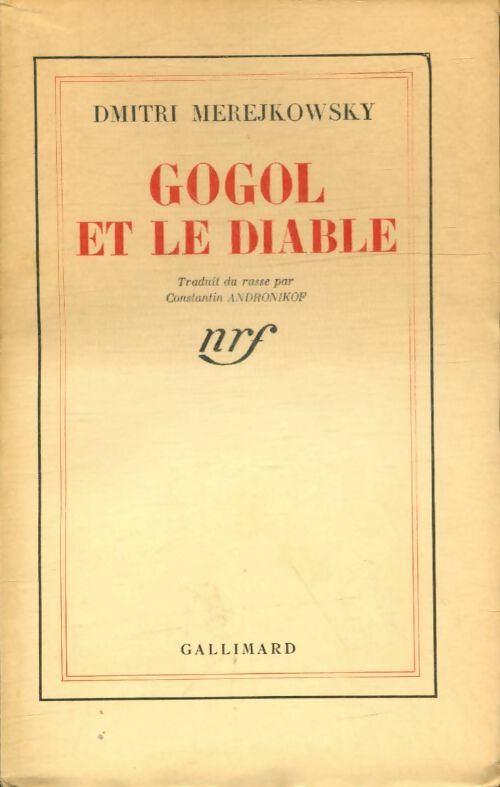 Livrenpoche : Gogol et le diable - Dmitri Mérerjkowsky - Livre