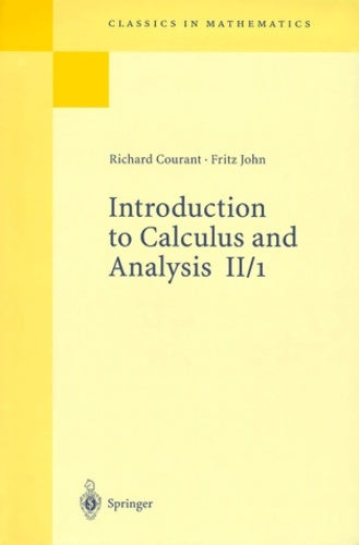 Livrenpoche : Introduction to calculus and analysis volume II/1 : Chapters 1 - 4 - Richard Courant - Livre