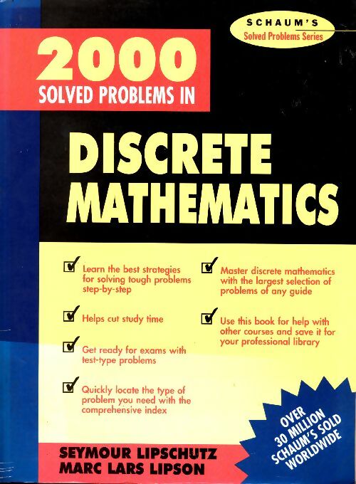 Livrenpoche : 2000 solved problems in discrete mathematics - Seymour Lipschutz - Livre