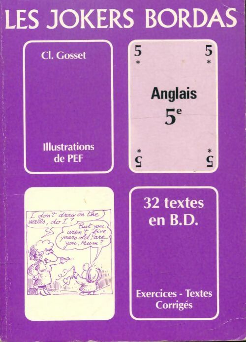 Anglais 5e - Claude Gosset -  Jokers - Livre