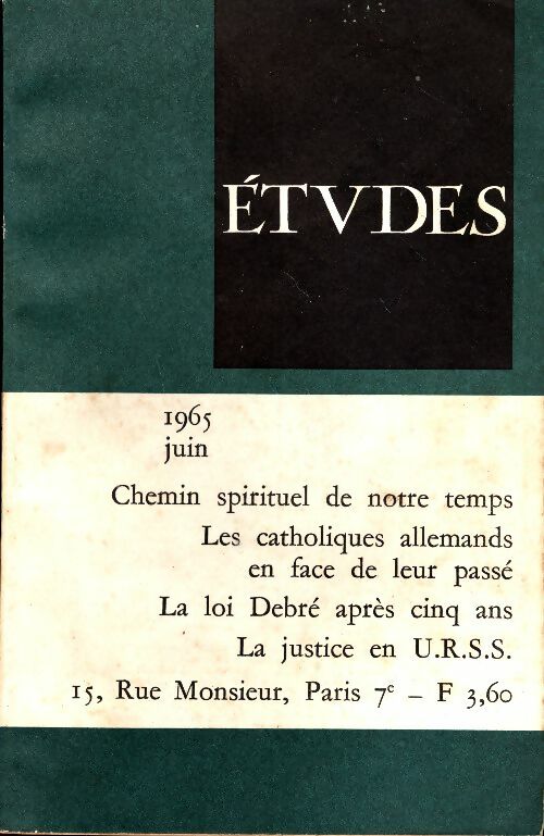 Livrenpoche : Etudes Juin 1965 - Collectif - Livre
