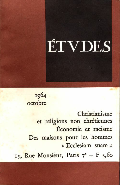 Livrenpoche : Etudes Octobre 1964 - Collectif - Livre