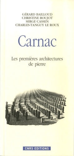 Livrenpoche : Carnac les premières architectures de pierre - Collectif - Livre