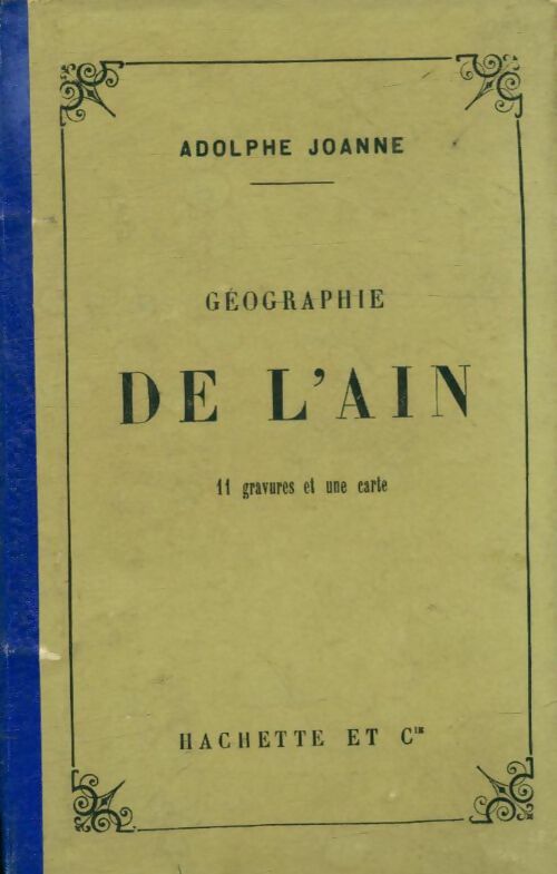Livrenpoche : Géographie de l'Ain - Adolphe Joanne - Livre