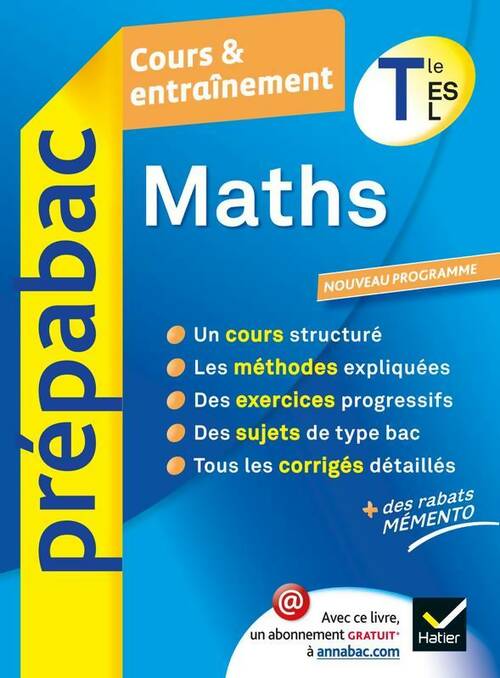 Livrenpoche : Maths Terminales ES, L cours & entraînement - Michel Abadie - Livre