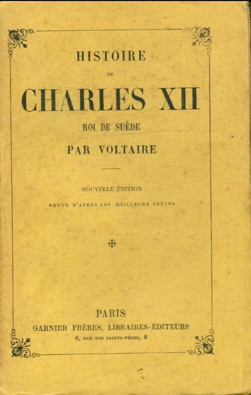 Livrenpoche : Histoire de Charles XII roi de suède par Voltaire - Voltaire - Livre