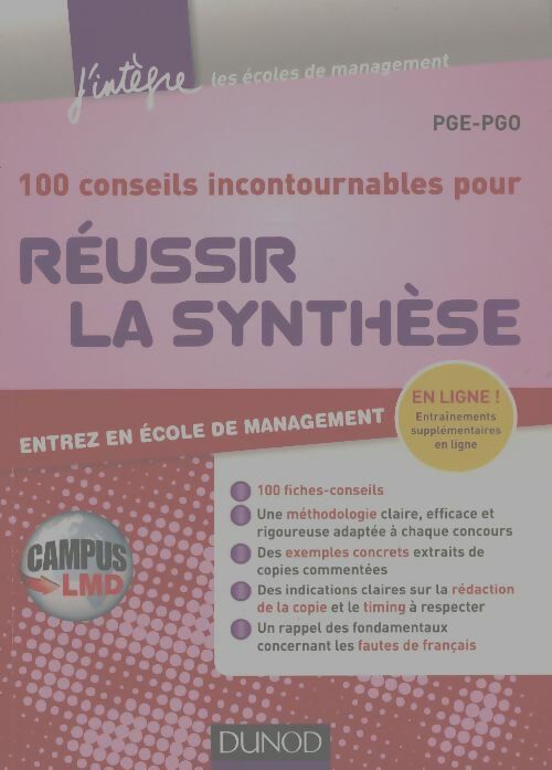 Livrenpoche : 100 conseils pour réussir la synthèse - Collectif - Livre