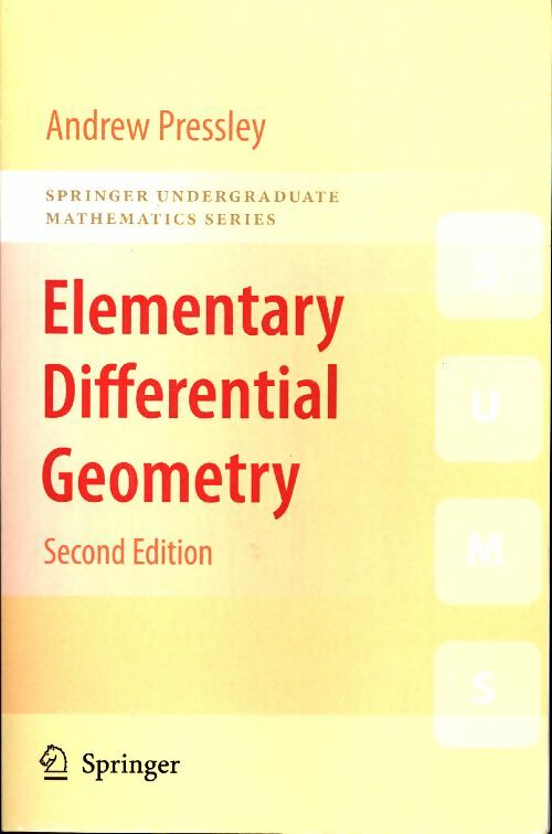 Livrenpoche : Elementary differential geometry - Andrew Pressley - Livre