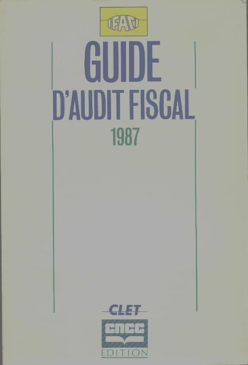 Livrenpoche : Guide d'audit fiscal 1987 - Collectif - Livre