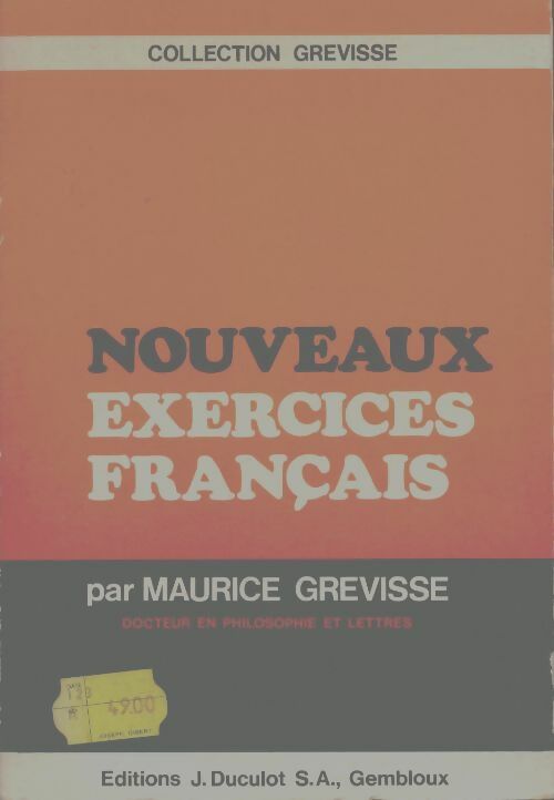 Livrenpoche : Nouveaux exercices français - Maurice Grevisse - Livre