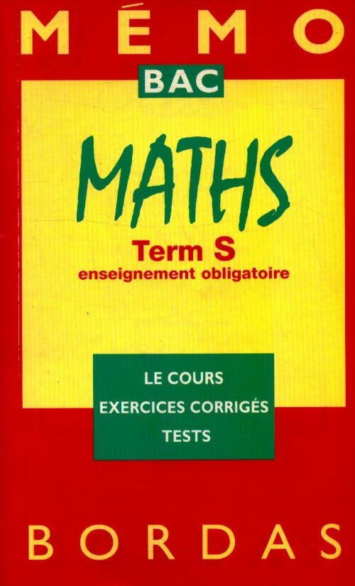 Livrenpoche : Maths Terminales S obligatoire - Marie-Françoise Gallée - Livre