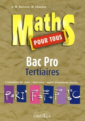 Livrenpoche : Maths pour tous bac pro tertiaires - M. Charnay - Livre