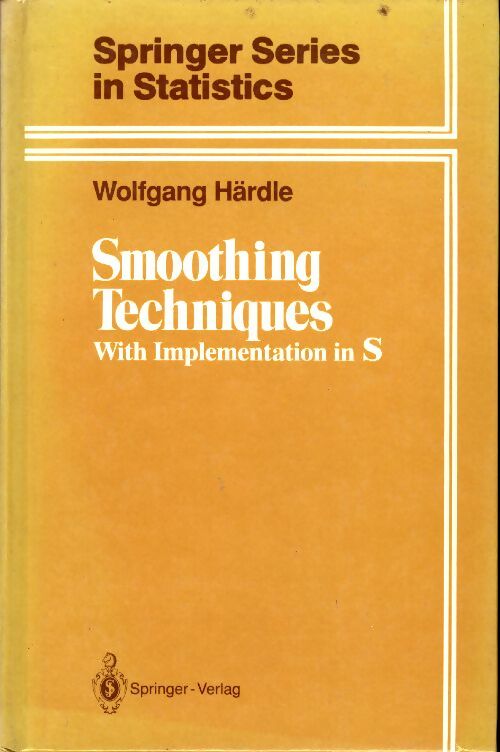 Livrenpoche : Smoothing techniques : With implementation in S - Wolfgang Härdle - Livre