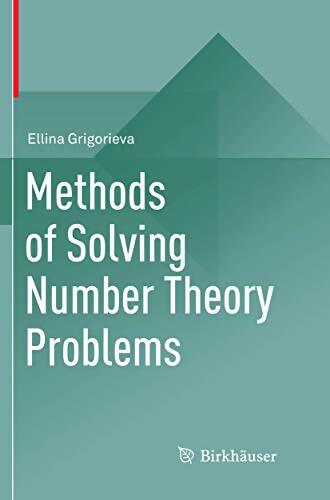 Livrenpoche : Methods of solving number theory problems - Ellina Grigorieva - Livre