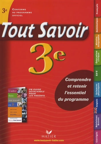 Livrenpoche : Tout savoir en 3e édition 2007 - Dominique Estève - Livre