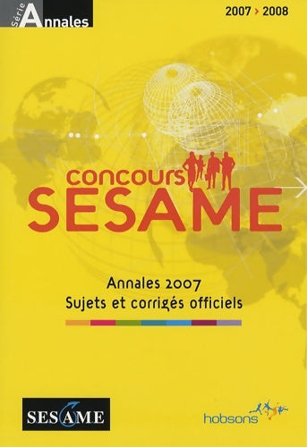 Livrenpoche : Concours sesame : Annales sujets et corrigés officiels - Espace Etudes - Livre