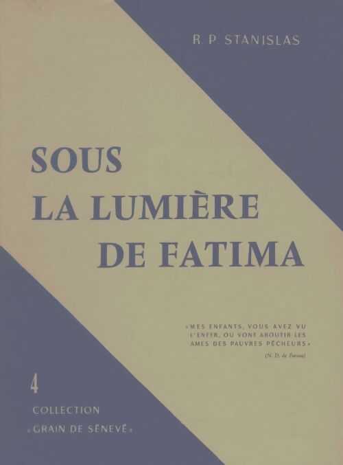 Livrenpoche : Sous la lumière de Fatima - R.P Stanislas - Livre