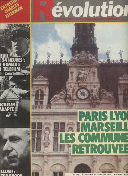 Livrenpoche : Révolution n°136 : Paris Lyon Marseille, les communes retrouvées - Collectif - Livre