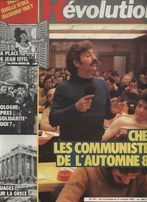 Livrenpoche : Révolution n°137 : ches les communistes de l'automne 82 - Collectif - Livre