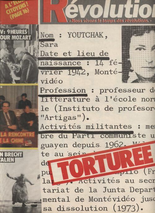 Livrenpoche : Révolution n°138 : torturée - Collectif - Livre