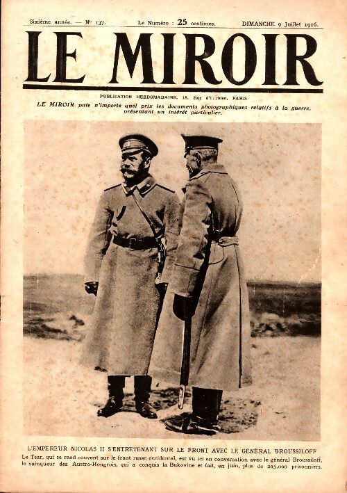 Livrenpoche : Le Miroir n°137 - Collectif - Livre