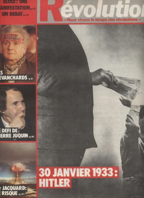 Livrenpoche : Révolution n°152 : 30 janvier 1933 : Hitler - Collectif - Livre