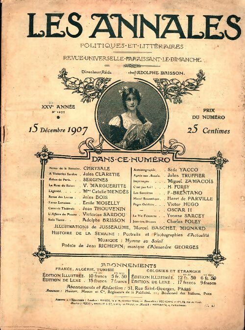 Livrenpoche : Les annales (1ère série) n°1277 - Collectif - Livre