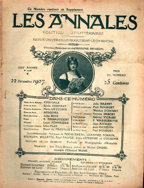 Livrenpoche : Les annales (1ère série) n°1278 - Collectif - Livre