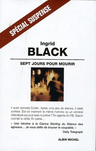 Livrenpoche : Sept jours pour mourir - Ingrid Black - Livre