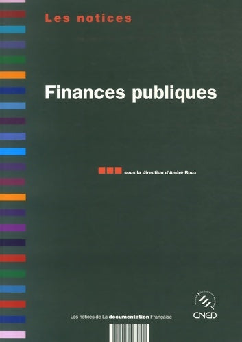 Livrenpoche : Finances publiques - André Roux - Livre