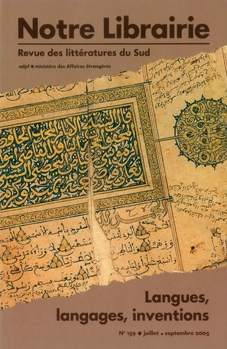 Livrenpoche : Notre librairie : 159 langues langages inventions - Tahar Bekri - Livre
