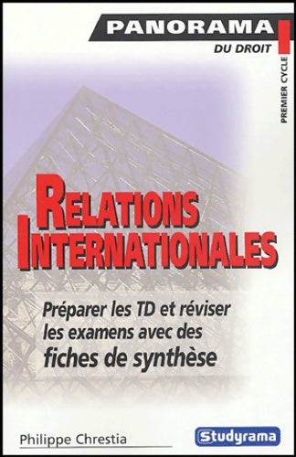 Livrenpoche : Relations internationales - Philippe Chrestia - Livre