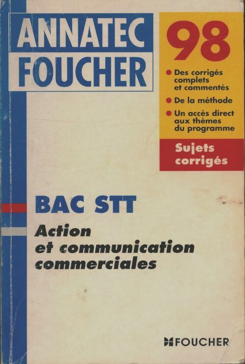 Livrenpoche : Action et communication commerciales Bac STT - Collectif - Livre