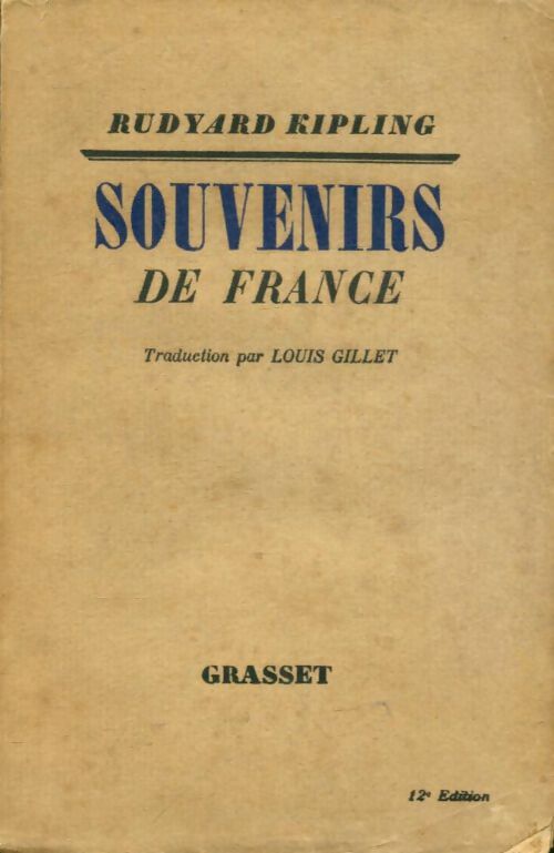 Livrenpoche : Souvenirs de France - Rudyard Kipling - Livre