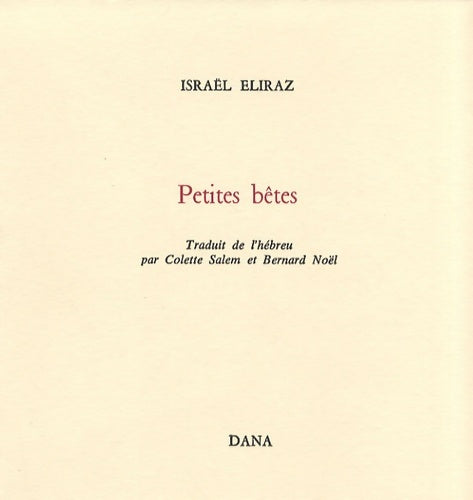 Livrenpoche : Petites bêtes - Israël Eliraz - Livre
