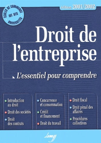Livrenpoche : Droit de l'entreprise : L'essentiel pour comprendre - Collectif - Livre