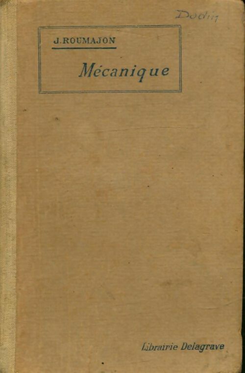 Livrenpoche : Mécanique - C Roumajon - Livre
