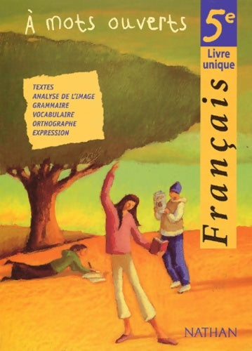 Livrenpoche : français a mots ouverts 5e eleve 2001 - Alain Pagès - Livre