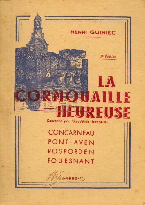 Livrenpoche : La Cornouaille heureuse - Henri Guiriec - Livre